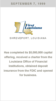 First Louisiana Bank....