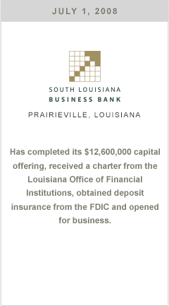 South Louisiana Business Bank...
