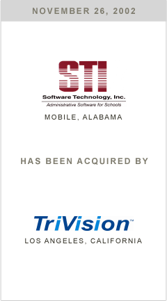 Software Tech has been acquired by TriVision.